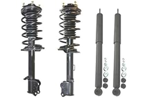 DRIVE TECH AMERICA DTA 70032A Full Set 2 Front Complete Struts with Springs and Mounts + 2 Rear Shocks 4-pc Set Compatible with 2008-2011 Tribute & Mariner, 2008-2012 Escape