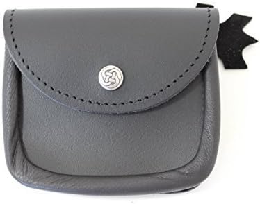 100% Black Leather Medium Belt Pouch