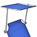 Heize best price Blue Foldable Outdoor Relax Chaise Lounge Beach Chair Bed Camping Recliner w/Canopy Cot Outdoor Portable Military Bed Hiking(U.S. Stock)thumb 3
