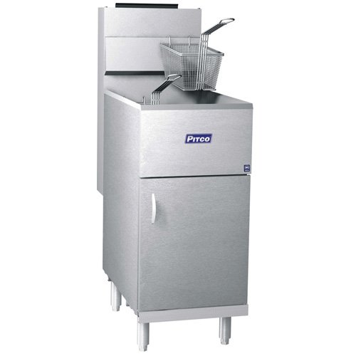 Click Here to See More Images Pitco 40D Commercial Deep Fryer, 40-45 lb. Oil Capacity, Natural