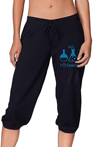 WEP8LF I Love Chemistry Women's Workout Knee Pants For Walking Leisure Sports Pants