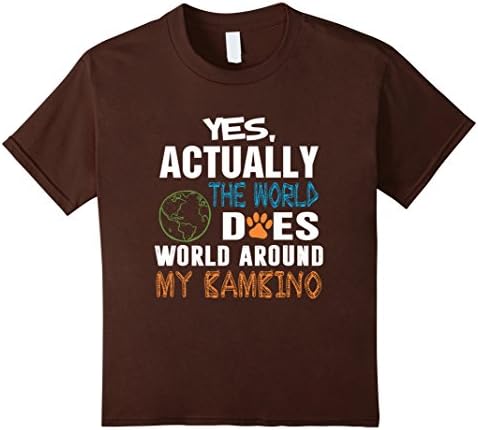 Kids Yes Actually the world does revolve around my BAMBINO TShirt 4 Brown
