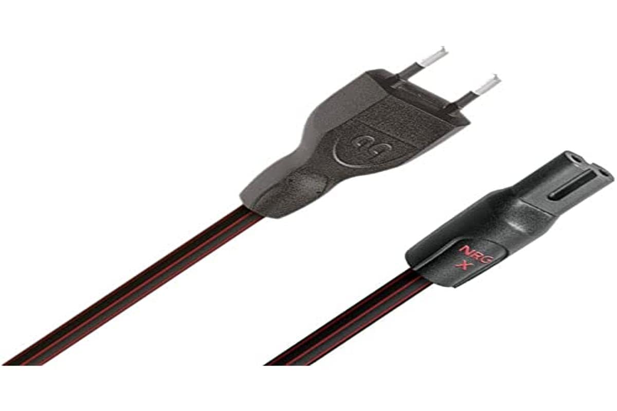 AudioQuest 1m NRG-X2 Black Male-to-Female Power Cord for C7 Input Devices