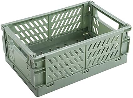 BAREGO Cajas Cesta de Almacenamiento Plegables de Plástico ...