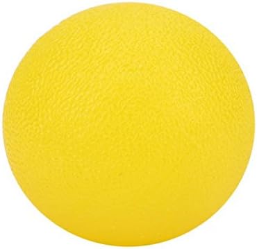 Geshiintel Silicone Grip Ball Hand Finger Strength Exercise Stress Relief Massage Adult Toy - Yellow