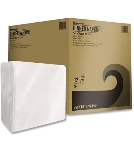 Amazon.com: Boardwalk BWK1616NAPW 1-Ply 16 in. x 16 in. Dinner