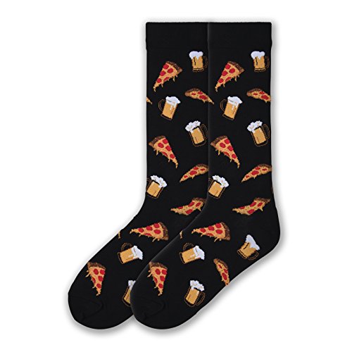 Women's Holiday Fun Novelty Crew Socks - Halloween Night Black, Shoe Size 4-10