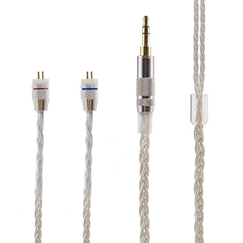 UPC 611517428166, New KZ ZST ED12 Upgrade Silver Plate Cable 2 pin 0.75mm Replacement Earbuds Exchange Cable for KZ ZST ED12 Earphones ( ZST silver cable)