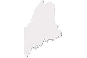 IVYBEE DECALS Maine Pine Tree State New England Pride Decal Sticker - White 5" Vinyl Decal for Cars, Laptops