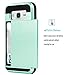 Galaxy Core Prime Case, EC Galaxy Prevail LTE Case, Hybrid Dual Layer Shockproof Bumper Wallet Case Cover with Card Holder for Samsung Galaxy Core Prime/Prevail LTE G360 (Turquoise)
