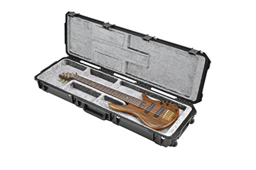 SKB Injection Molded Electric Bass Case, Open Interior, TSA Latches, with wheels (3i-5014-OP)