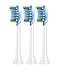 Philips Sonicare Genuine Adaptive Clean replacement toothbrush heads, HX9043/66, White 3-pk