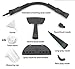 Handheld Multi-Purpose Pressurized Steam Cleaner W/ 6 Cloths for Stain Removal, Curtains, Crevasses, Bed Bug Control, Car Seats, Wallpaper Removal and More With