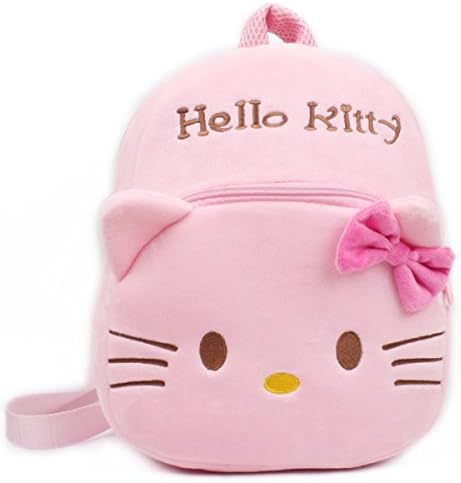 Angelry Cute Cartoon Plush Kids' Backpack, Toddler Backpack, Children Preschool Bag for Boys Girls, Gift for 2-5 Years Old Kids (Hello Kitty)
