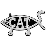 Cat Fish Chrome Auto Emblem - 5.25