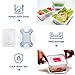 Popit! 8 Clear Food Storage Containers Set, Microwave and Freezer Safe, Little Big Box