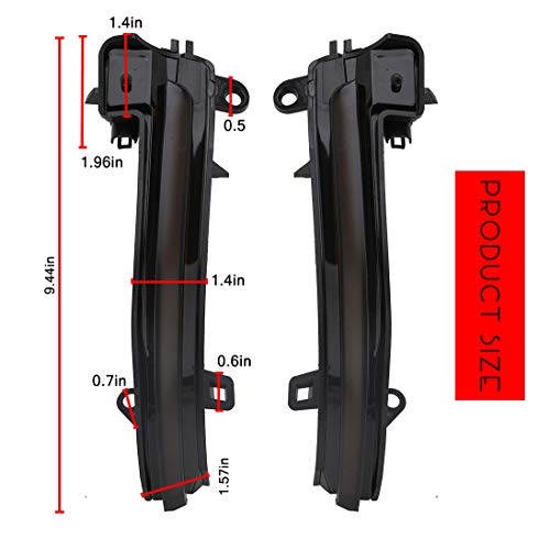 Smoked Side Mirror Sequential LED Turn Signal Lights for BMW 1/2/3/4 Series F20 F33 F30 F32 X1 i3