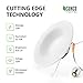 Sunco Lighting 6 Pack 5/6 Inch LED Recessed Downlight, Baffle Trim, Dimmable, 13W=75W, 830 LM, 5000K Daylight, Damp Rated, Simple Retrofit Installation - UL + Energy Star