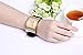 Casual Gold Watches for Men Women Fashion Design Wrist Watch & Unique Cool Analog Watch with Comfortable Cloth Band