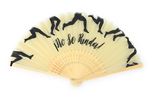 JW 2017 Convention Bamboo Silk Handheld Fan Don't Give Up, No Se Rinda (Spanish)