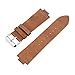 WONBEE Wooden Leather Watchband/Top Cowhide Watch Strap/Color Brown