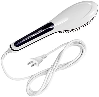 Fanala Digital Anti Static Ceramic Hair Straightener Heating Detangling Hair Brush Paddle Brush For Faster Straightening Styling