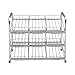 FlagShip Canned Food Soup Storage Organizer Pantry Can Organizer Holder, Stackable 3 Tier 36Capacity Can Dispenser Pantry Rack Organizr(Powder Silver Finish)