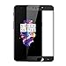 BONUM Oneplus 5 Screen Protector, Full Coverage Anti Scratch and Fingerprint, Bubble-free 3D Curved Protection - Black