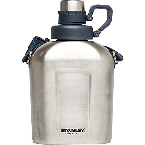 Stanley Canteen Water Bottle, Stainless Steel, 1.1 Quart Import It All