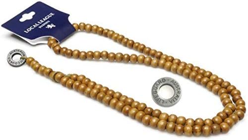 Local League Lifeguard Australia Mens Beaded Necklace Man Wooden Rosary Beads Chain String Pendant Clubbing Style