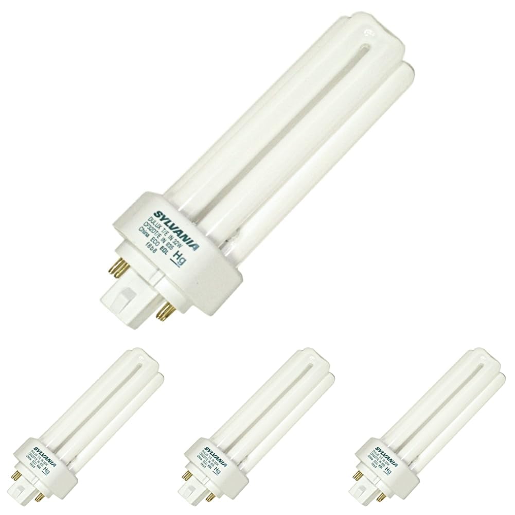 Sylvania 20882 Compact Fluorescent 4 Pin Triple Tube 4100K, 26-watt (Pack of 4)