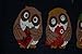Made in Japan Noren Curtain Tapestry Sevens Owl