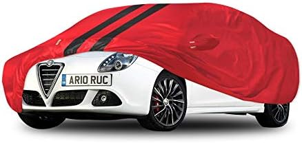 Custom for Alfa Romeo Giulietta sedan Car Cover,All weather Outdoor Breathable Rainproof/Snowproof/Sunproof/Dustproof/Windproof/Anti-UV/Waterproof Cover (Color : 4-door, Size : 1983-1985)