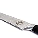 Blue Key World Bread Knife Ultra Sharp. Well Balanced Kitchen Knives. Rust-Free 8 Inch Serrated Blade. All Types of Bread Including Hard Crusts. Sturdy Slicer, Comfortable, Ergonomic Handle. Gift Idea