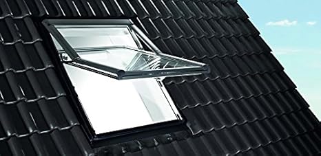 Roto Designo R7 WDF R75_K W WD AL Hoch-Schwingfenster aus Kunststoff mit Wärmedämmung und Eindeckrahmen (Eindeckrahmen: EDR R