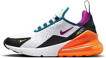 Amazon.com | Nike Big Kid's Air Max 270 White/Vivid Purple-Black