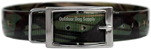 Standard 1" Replacement Dog Collar Straps for Garmin TT10, TT15/TT15X, T5/T5X, and DC50 (Green Camo)