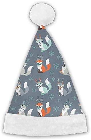 WEN7Q Fox Christmas Hats For Kids Adult Christmas Gifts Nice Santa Hats Holiday Decorations