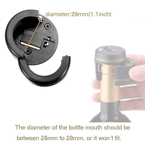 (3 pcs) Combination Locks for Wine & Liquor Bottle-Wine Whiskey Bottle Top Stopper - Bottle Password Code Lock (Diameter of the bottle mouth should be between 26mm to 28mm)