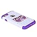 iPhone 7 Case, SGM Hybrid Gel Rhinestone Bling Armor Defender Case For Apple iPhone 7 (Purple (Owl))