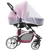 beiyoule Pram Net, Mosquito Net for Pushchair,Stroller Mosquito Net Universal Insect Net Protection Cover for Pushchair Prams, Buggy and Carrycot Extra Fine Holes