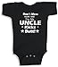 Lil Shirts Don't Mess With Me Cuz My Uncle Kicks Butt Baby Bodysuit