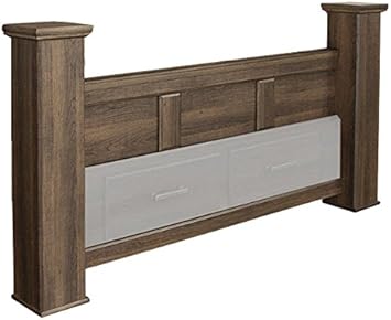 Amazon Com Ashley Furniture Signature Design Juararo Queen Poster Storage Footboard Component Piece Dark Brown