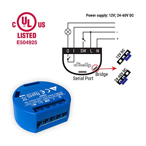 SHELLY 1 One Relay Switch Wireless WiFi Home Automation iOS Android Application 2 Pack UL - Thumbnail 4