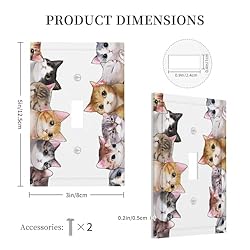 Tewujay Decorative Light Switch Covers 1 Toggle