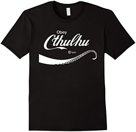 Mens Obey Cthulhu Soda Parody Cthulhu Shirt Medium Black