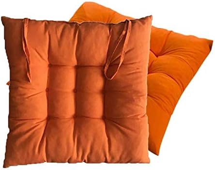 Chair Cushion Indoor Outdoor Chair Pad Cushion Seat Cushions For Patio Chairs Thickened Square Filled Wicker Cushion Home Office Dinning Chair 40x40x5 Cm Orange 6 Pack Amazon Ae