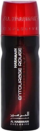 Al Haramain Entourage Rouge Deodorant Body Spray for Men 200ml, 200 ml (Pack of 1)