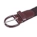 HDE Elastic Braided Stretch Belt Woven Solid Buckle with Leather Loop End Tip