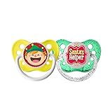 Ulubulu Holiday Pacifier, Christmas Elf and Santa's Helper, 6-18 Months